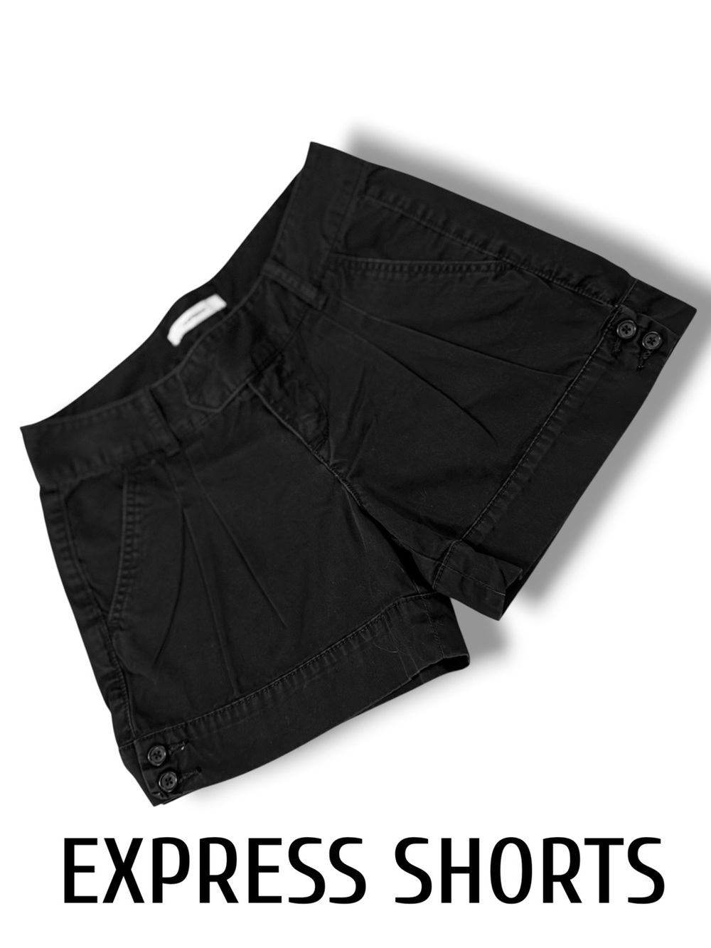 🌼Express Black Pleated Casual Shorts